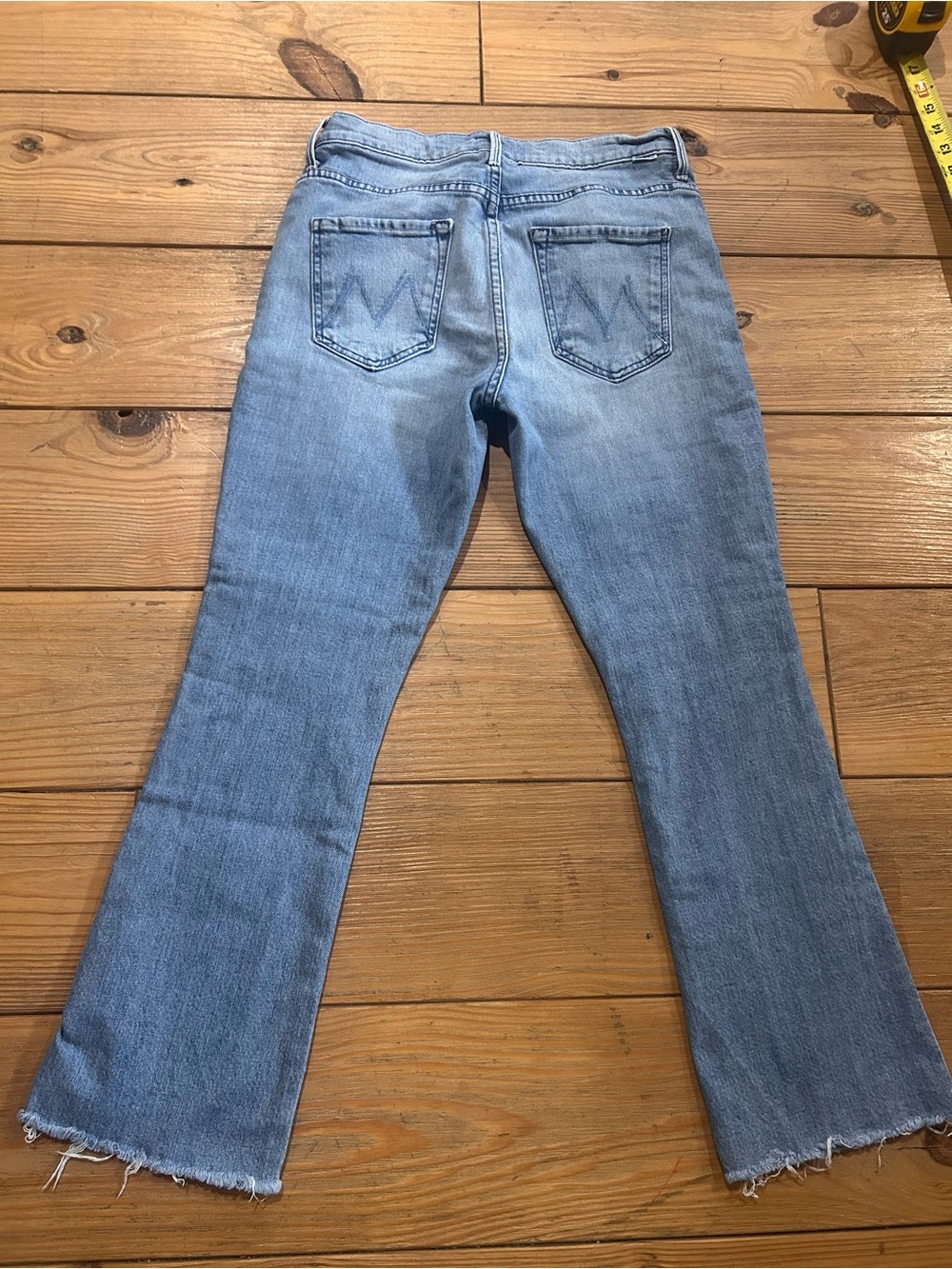 Mother Insider Ankle Fray Jeans Herbal Remedy Size 27 - Picture 4 of 11
